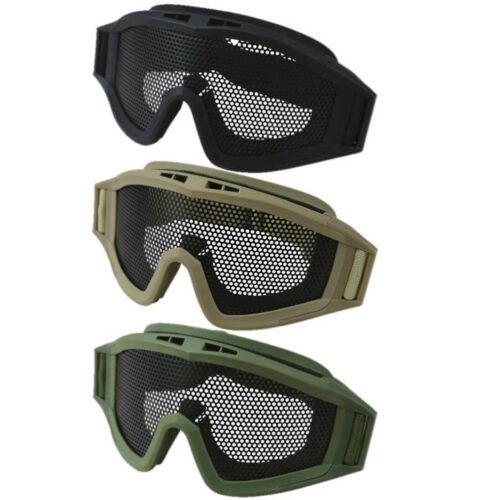 OPERATORS MESH GOGGLES PROTECTIVE STEEL LENS GLASSES PAINTBALLING AIRSOFT