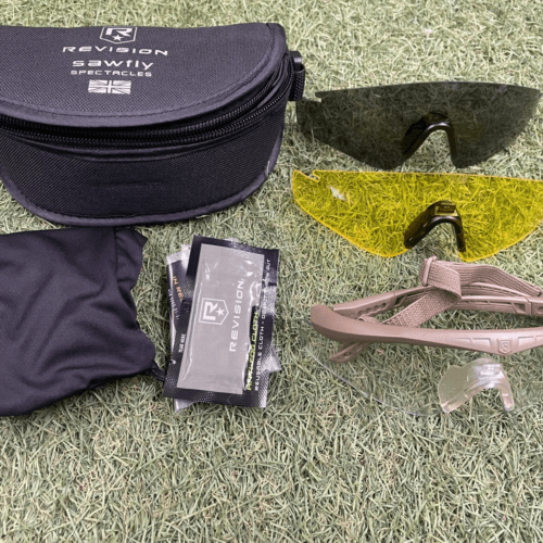 British Army Revision Sawfly Ballistic Tactical Glasses Dark & Yellow Lens (B7)