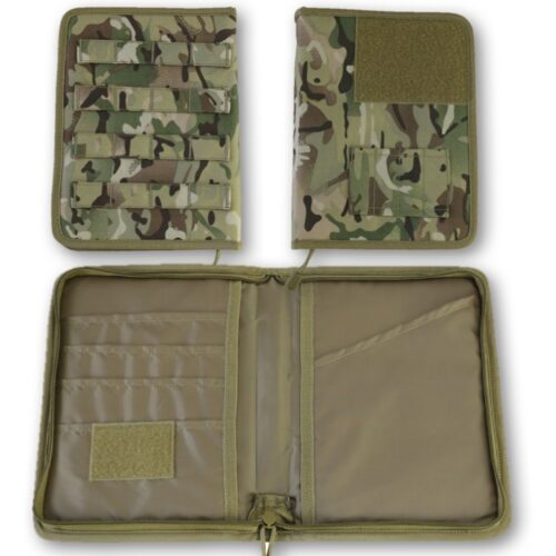 MILITARY MOLLE A5 FOLDER BTP MTP Camo COMMANDERS ORDERS FOLDER ARMY CADET
