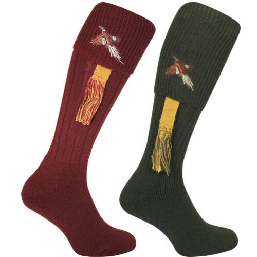 JACK PYKE PHEASANT WOOL BOOT SOCKS HUNTING SHOOTING FISHING SIZE 8-11 WALKING