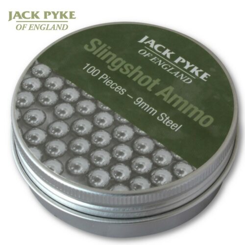 JACK PYKE SLINGSHOT AMMO x100 CATAPULT BALL BEARINGS BB STEEL HUNTING SHOOTING