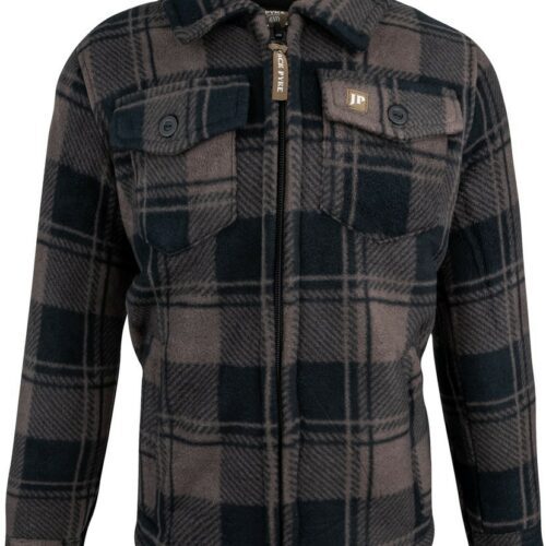Jack Pyke Kids Tundra Shirt 3-10 YRS HUNTING Boys Top Brown Check Fleece Jacket