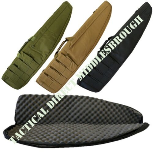 ELITE GUN CASE BAG 115CM PADDED WEAPON CARRIER ASSAULT RIFLE PISTOL HOLDER CAMO