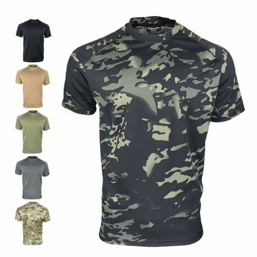 VIPER TACTICAL MESH TECH T-SHIRT MENS S-3XL WICKING STRETCH FIT SPORTS GYM TOP