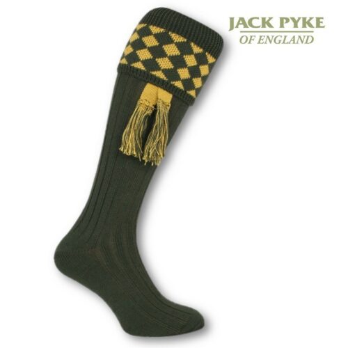 JACK PYKE DIAMOND SHOOTING SOCKS HUNTING SOCK MENS OUTDOOR SIZE 8-11 GARTERS