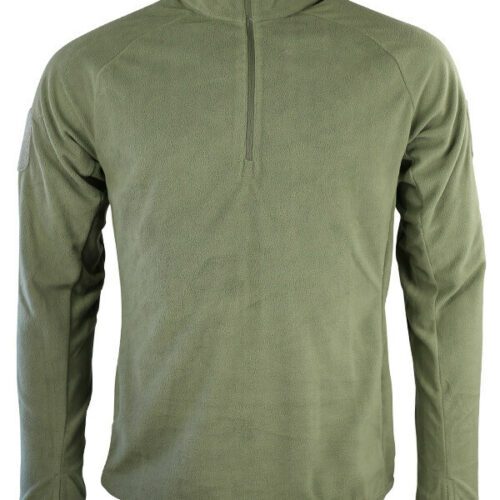 Alpha Mid-Layer Thermal Fleece 1/4 Zip Top MENS S-3XL ARMY UNDERSHIRT Green
