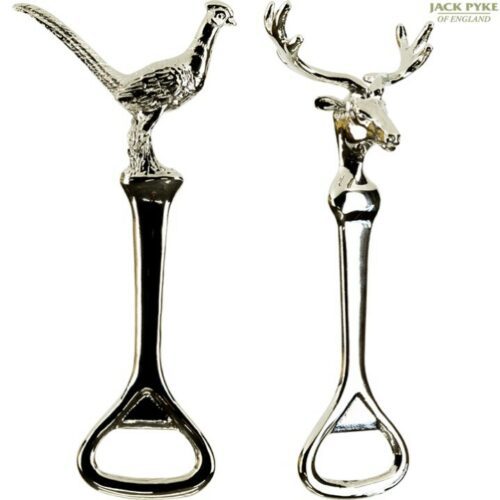 JACK PYKE GIFT BOXED BOTTLE OPENER PHEASANT or STAG COUNTRYMAN HUNTING GIFT