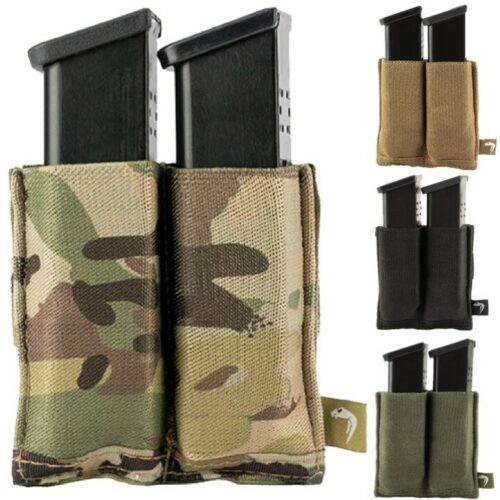 VIPER DOUBLE PISTOL MAG PLATE POUCH MAGAZINE HOLDER AIRSOFT ARMY WEBBING