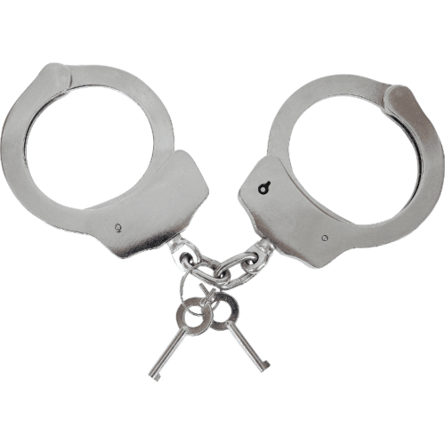 VIPER HEAVY DUTY HANDCUFFS NICKEL STEEL KEY POLICE MILITARY SECURITY GUARD