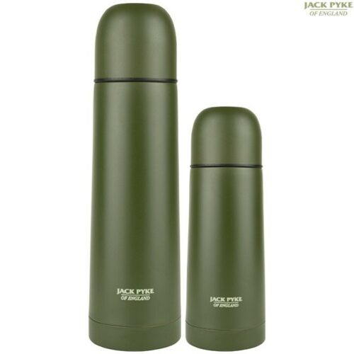 JACK PYKE COUNTRYMAN FLASK 330ml 480ml 730ml 1LTR STAINLESS STEEL THERMAL VACUUM