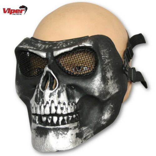 VIPER TACTICAL HARD SHELL SKULL FACE MASK PROTECTIVE SHIELD AIRSOFT PAINTBALLING