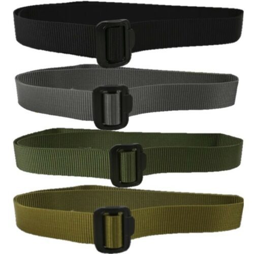 MILITARY TACTICAL WEBBING FAST BELT EXTREMELY TOUGH GREEN BLACK MENS ARMY POLICE