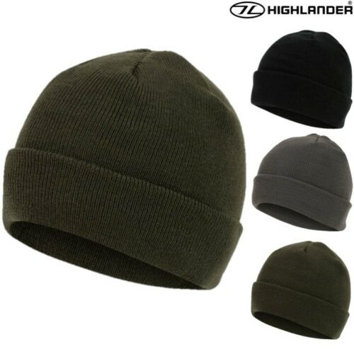 HIGHLANDER WATERPROOF WATCH HAT MENS ARMY Cadet STRETCHY BEANIE HEADWEAR