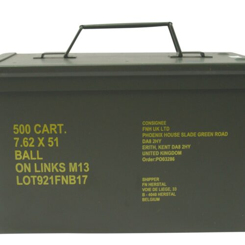 MILITARY ARMY 7.62 AMMO BOX METAL STORAGE CONTAINER TOOL BOX NATO Surplus (A)