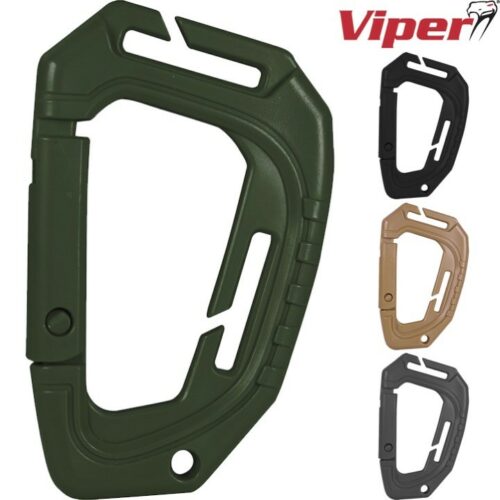 VIPER Tactical SPEC OPS CARABINER x2 MOLLE CARABINA CLIP WEBBING UTILITY CLIP