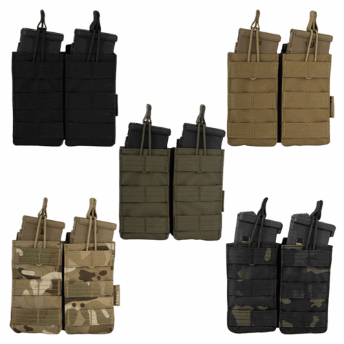 VIPER QUICK RELEASE DOUBLE MAG POUCH AMMO ARMY MOLLE WEBBING TACTICAL SPORTS