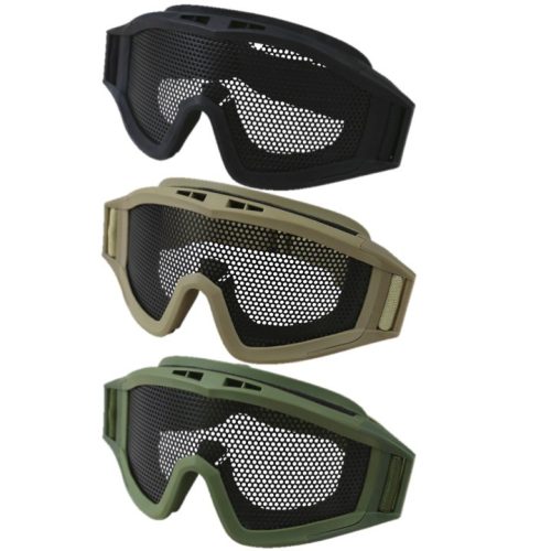 OPERATORS MESH GOGGLES PROTECTIVE STEEL LENS GLASSES PAINTBALLING AIRSOFT