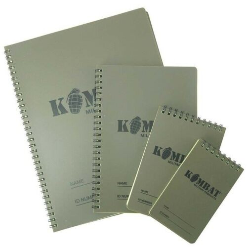 Army Waterproof Notepad A4 A5 A6 Grid Paper Notebook Military CADET OUTDOORS