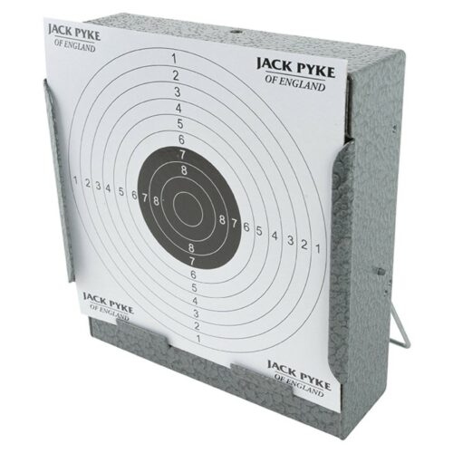 JACK PYKE STEEL TARGET HOLDER & PELLET CATCHER & PAPER TARGETS SHOOTING PRACTICE