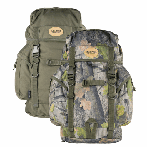 JACK PYKE 25 LITRE RUCKSACK CAMOUFLAGE KIT BAG ENGLISH OAK CAMO BACKPACK FISHING