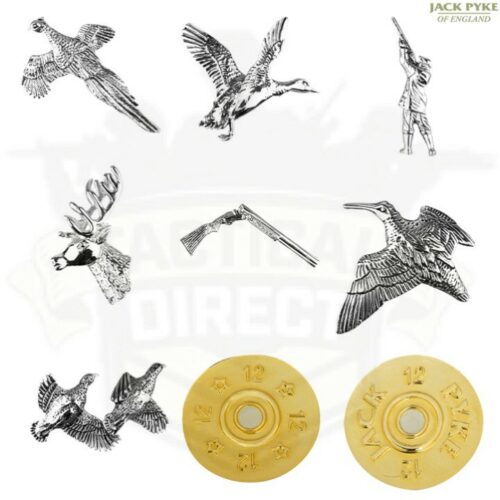 JACK PYKE PIN BADGE TIE PIN HUNTING SHOOTING GIFT PHEASANT SHOTGUN DUCK STAG