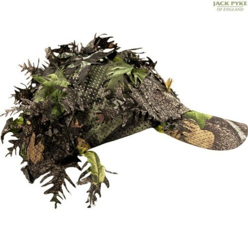 JACK PYKE LLCS 3D BASEBALL CAP GHILLIE CONCEALMENT MENS ENGLISH CAMO HUNTING HAT