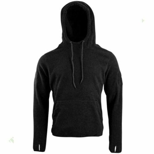 CLEARANCE! TACTICAL WARRIOR FLEECE HOODIE MENS S-3XL THERMAL TOP ARMY Black