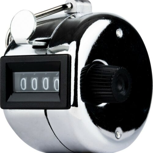 JACK PYKE CHROME HAND TALLY COUNTER 0-9999 HUNTING SHOOTING SHOT BIRD CLICKER