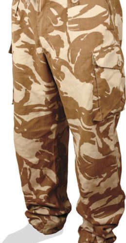 BRITISH ARMY DESERT TROUSERS S95 GENUINE SURPLUS FISHING CADET IRAQ AFGHAN SAS