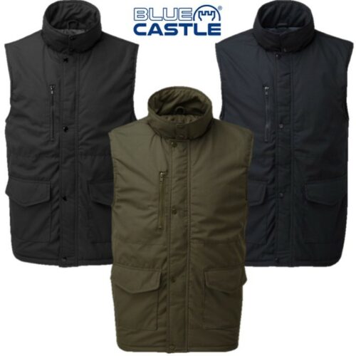 BLUE CASTLE WROXHAM BODYWARMER MENS S-3XL PADDED INSULATED WORKWEAR GILET COAT
