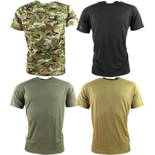 Operators Wicking Mesh T-Shirt MENS S-3XL STRETCH FIT Cadet Army CAMO GYM TOP