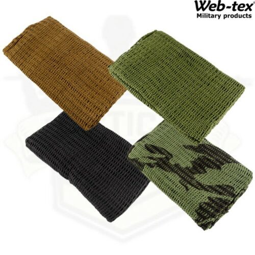 WEB-TEX ARMY SCRIM NET SCARF SNIPER VEIL HUNTING SAS CADET TA DISGUISE WIND SAND
