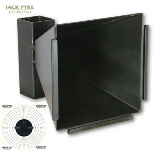 JACK PYKE CONE PELLET CATCHER & PAPER TARGETS WALL MOUNTABLE OUTDOOR SHOOTING BB