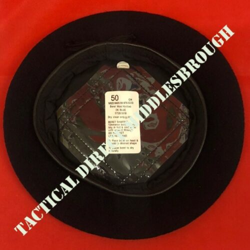 BRITISH ARMY ISSUED NAVY BLUE BERET 100% WOOL OUTER 51 SOLDIER CADET SIZES