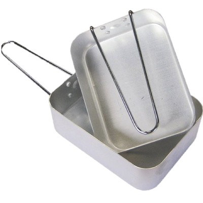 CAMPING X2 MESS TINS HIGH QUALITY BILLIE CANS ALUMINIUM COOKING PANS ARMY CADET