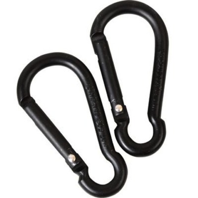 CARABINA x2 6cm 8cm RUCKSACK KEYRING HIKING CARABINER MOLLE UTILITY CLIP CADET