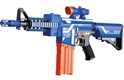 XL KIDS DART TOY GUN BLAZE STORM M4 ASSAULT RIFLE INCLUDES 20 DARTS ARMY 72cm