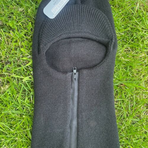 Zip Up Peaked Balaclava 100% Acrylic Mens Army Headwear Face Disguise Biker