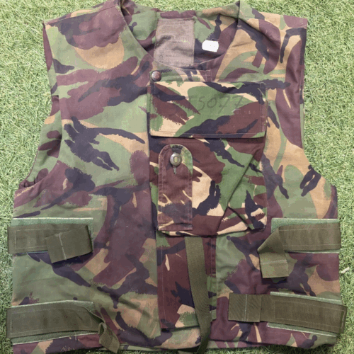 BRITISH ARMY BODY ARMOUR COVER VEST 180/116 PLATE CARRIER  FLAK JACKET CAMO