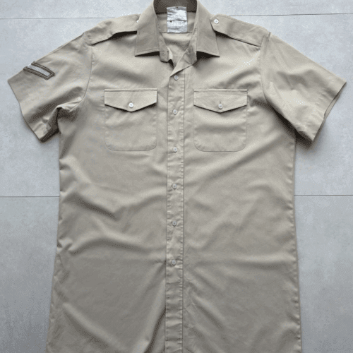 British Army MANS LCPL Fawn SHIRT SHORT SLEEVE 39cm Mens NO2 Uniform Surplus