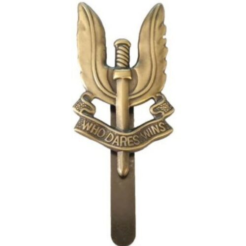 Reenactor SAS Beret Cap Badge Who Dares Wins British Army Military Insignia