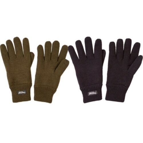 Mens Thinsulate Gloves Thermal Fleece Lining HUNTING FISHING Army Green Black