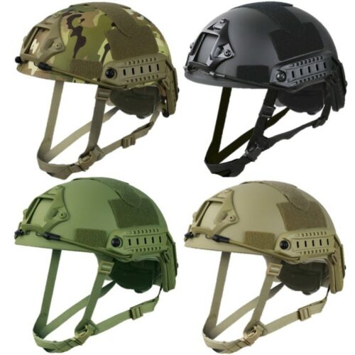 TACTICAL AIRSOFT PADDED FAST HELMET REPLICA CAMERA ATTACHMENT CAMO PAINTBALLING