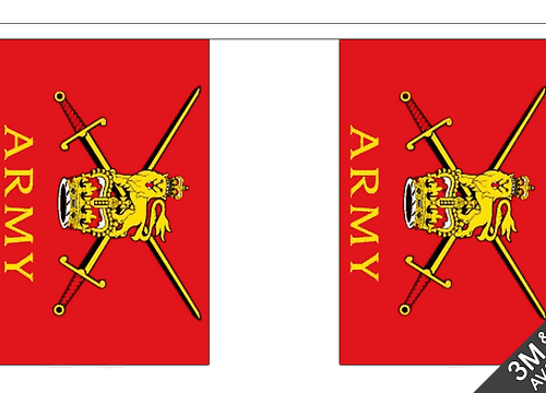 British Army BUNTING 3m 9m 18m MOD Military Decor