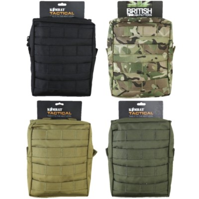 Large Molle Utility Pouch WEBBING ZIPPED STORAGE PAINTBALLING ARMY CADET AIRSOFT
