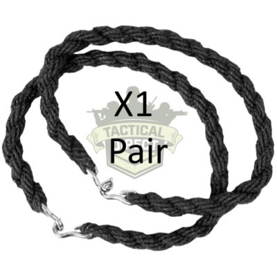 1 Pair Army Trousers Twisters Twists Twisties Hiking Cadet Soldier SAS BLACK