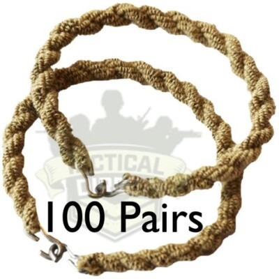 100 Pairs Army Trousers Twisters Twists Twisties Cadet Unit WHOLESALE COYOTE