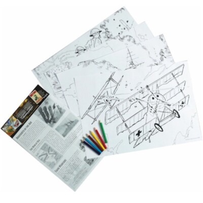 KIDS ARMY WW1 EDUCATIONAL COLOURING PACK MILITARY A3 POSTERS ACTIVITY SHEETS