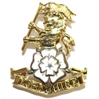 Yorkshire Regiment Beret Cap Badge British Army Issue Military Infantry Insignia