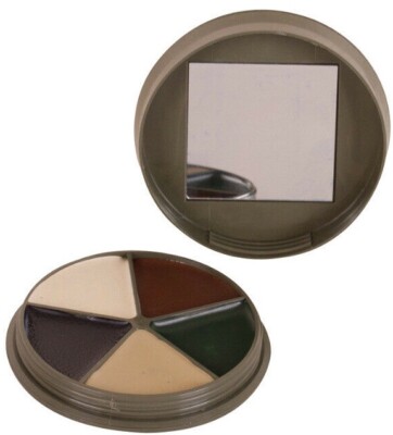 ARMY MTP 5 COLOUR CAMO CREAM FACE PAINT BOYS MILITARY FANCY DRESS COSTUME CADET